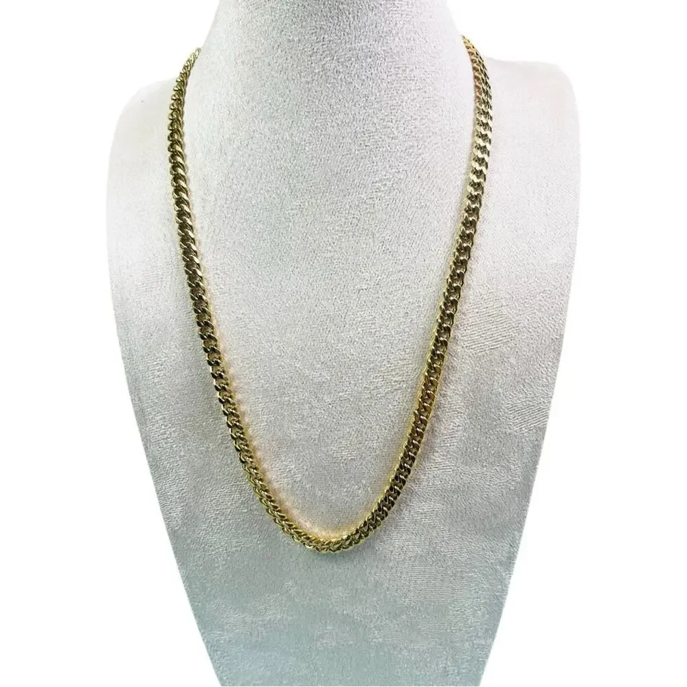 18K Gold Plated Cuban Chain Necklace